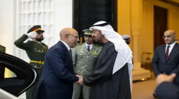 رئيس الدولة والرئيس الموريتاني يناقشان الاعتداءات الإيرانية الإرهابية على الإمارات ودول المنطقة